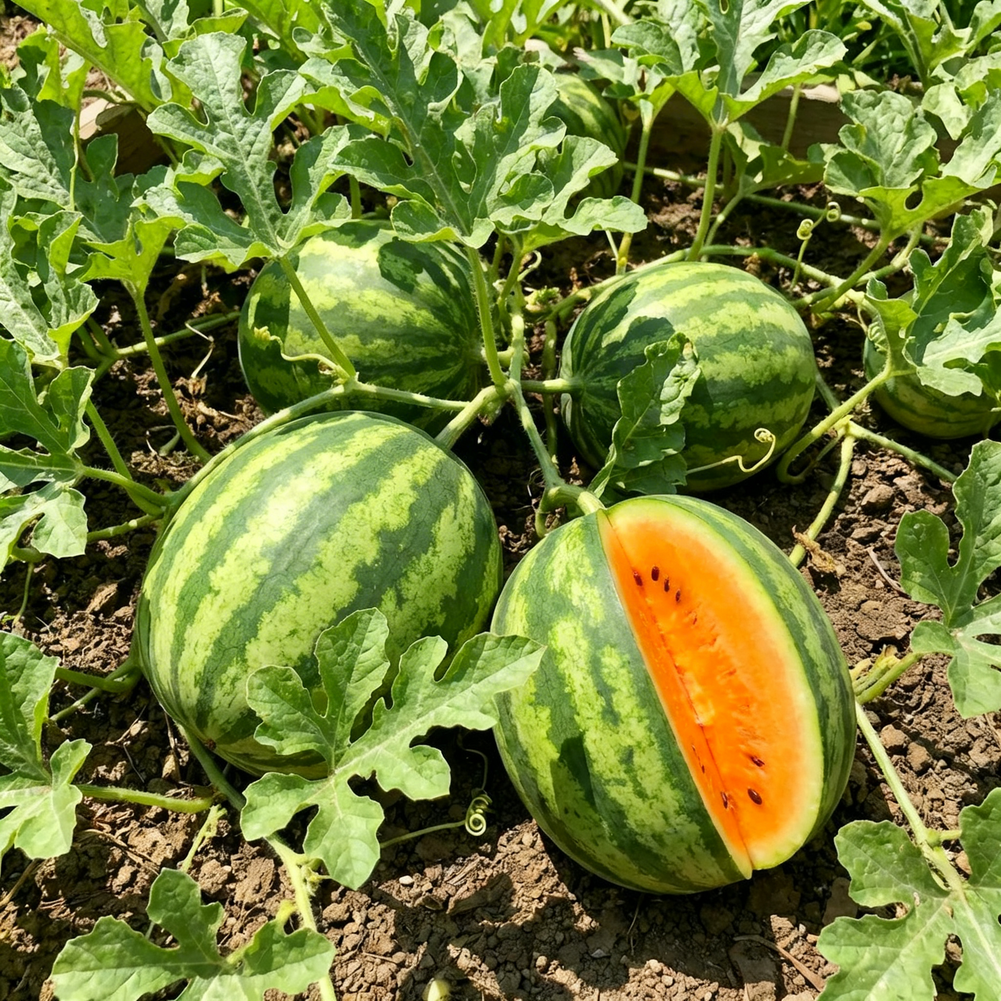 Tendersweet Orange Watermelon Fruit Seeds – Non-GMO Heirloom Seeds for Home Gardening