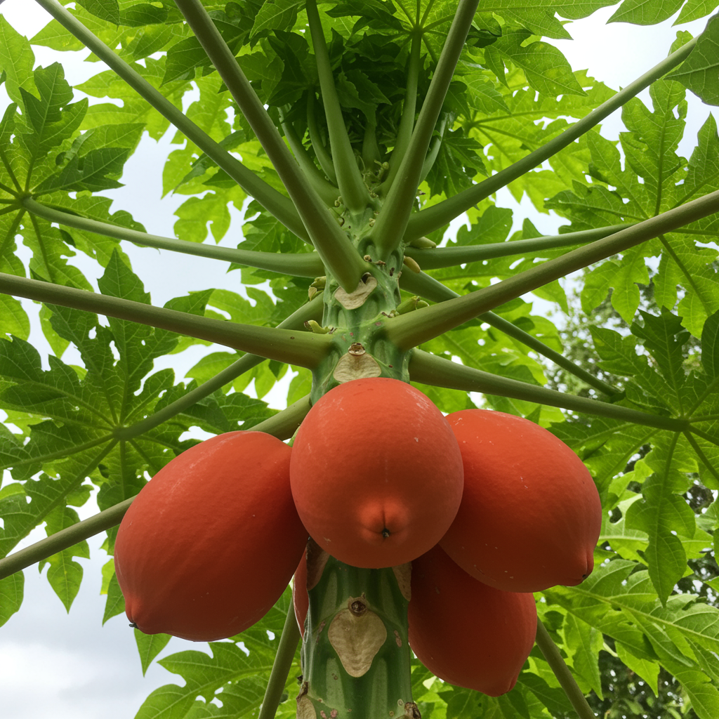 Red Lady Papaya Seeds for Home Garden – Taiwan Variety, Sweet Tropical Fruit