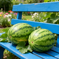 Organic Blue Watermelon Planting Seeds – Heirloom Non-GMO Variety with Reliable Germination