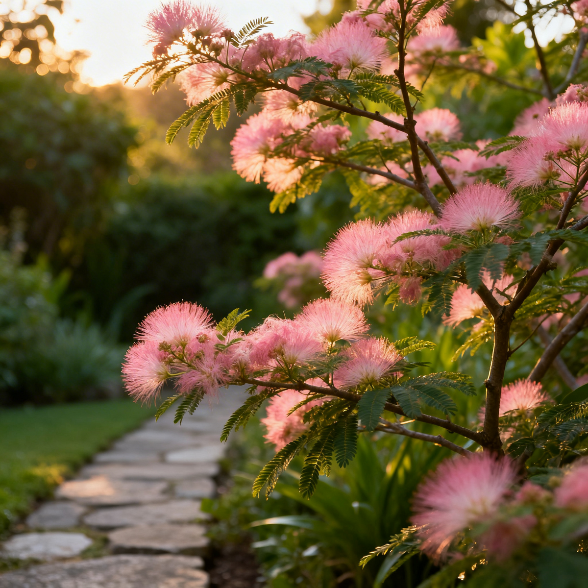 Pink Powder Puff Calliandra Eriophylla Seeds – Heirloom Garden Planting Seeds