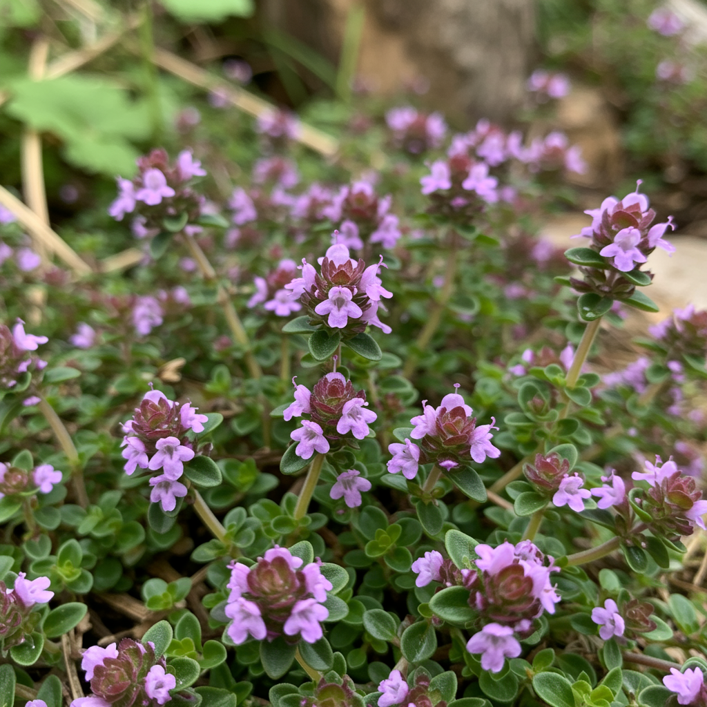Heirloom Purple Creeping Thyme Flower Seeds – Non-GMO Garden Ground Cover