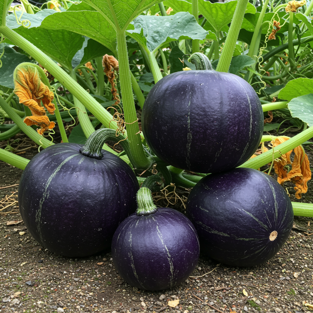 Purple Pumpkin Garden Seeds for Planting – Heirloom Organic Non-GMO with Consistent Germination