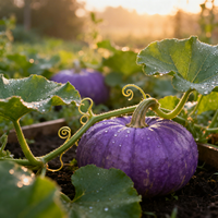 Purple Pumpkin Garden Seeds for Planting – Heirloom Organic Non-GMO with Consistent Germination