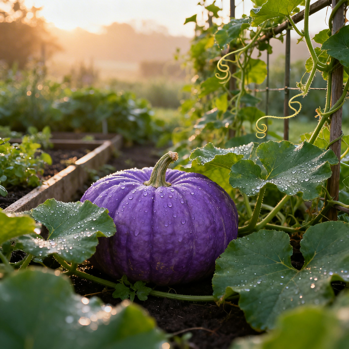 Heirloom Purple Pumpkin Seeds for Planting – Non-GMO Organic Seeds with Strong Germination Rate