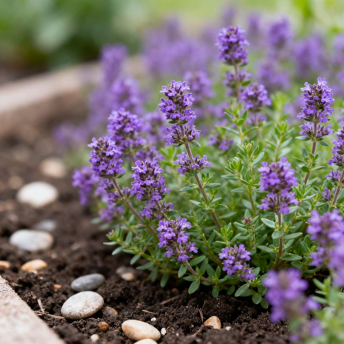 Purple Creeping Thyme Planting Seeds – Fragrant, Non-GMO Ground Cover for Garden