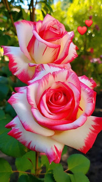 Pink White Stripe Rose Plant Seeds for Planting - Non-GMO Heirloom Garden Seeds for Home Growing