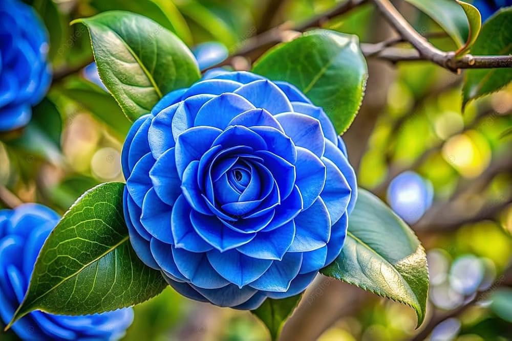Blue Camellia Flower Seeds – Heirloom Non‑GMO