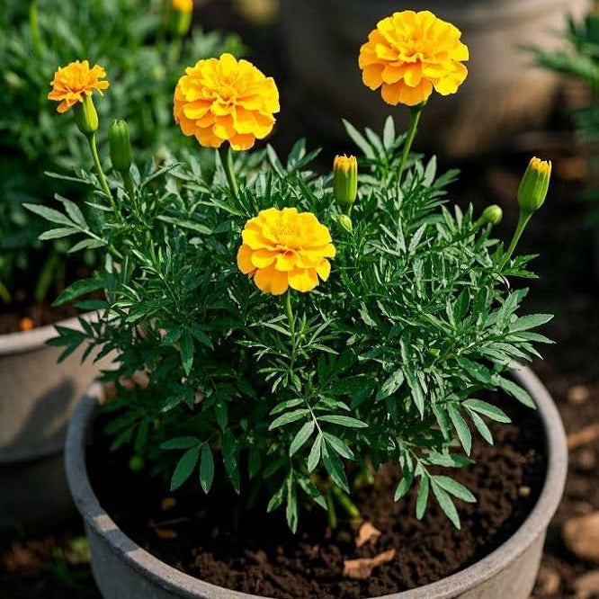 Heirloom Patula Flower Seeds, Non-GMO French Marigold Blooms for Colorful Garden Planting
