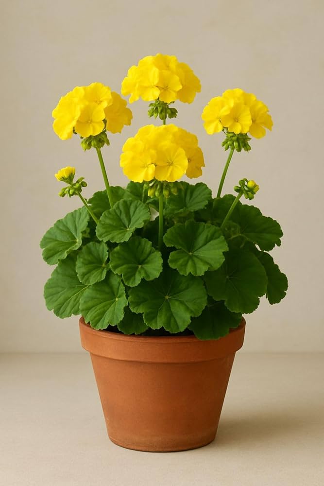 Thick Yellow Geranium Flower Seeds for Planting - Heirloom & Non-GMO Seeds for Home Garden