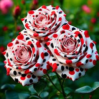 Rose plant growing in a decorative container outdoors
