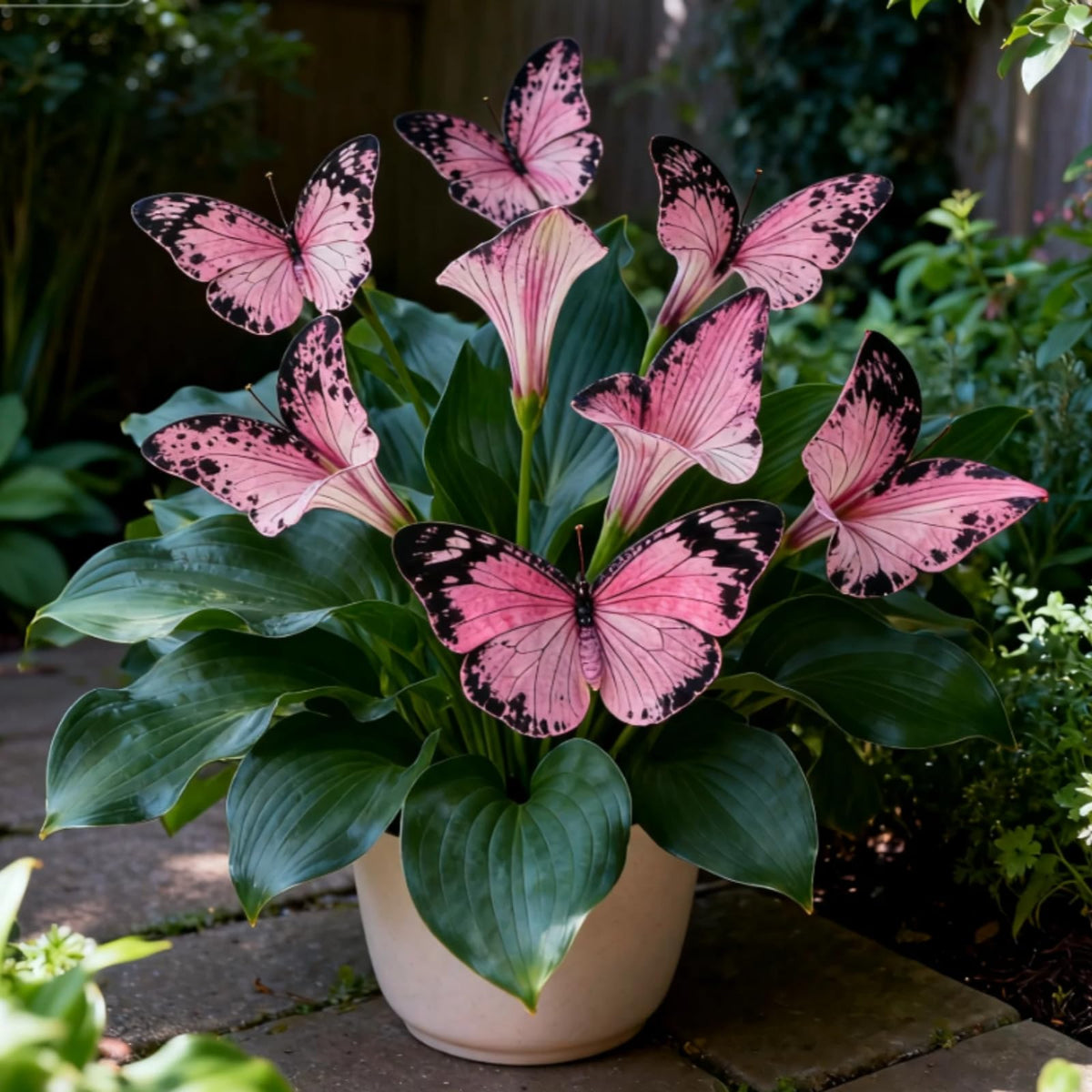 Shade-tolerant hosta leaves creating an attractive woodland landscape.
