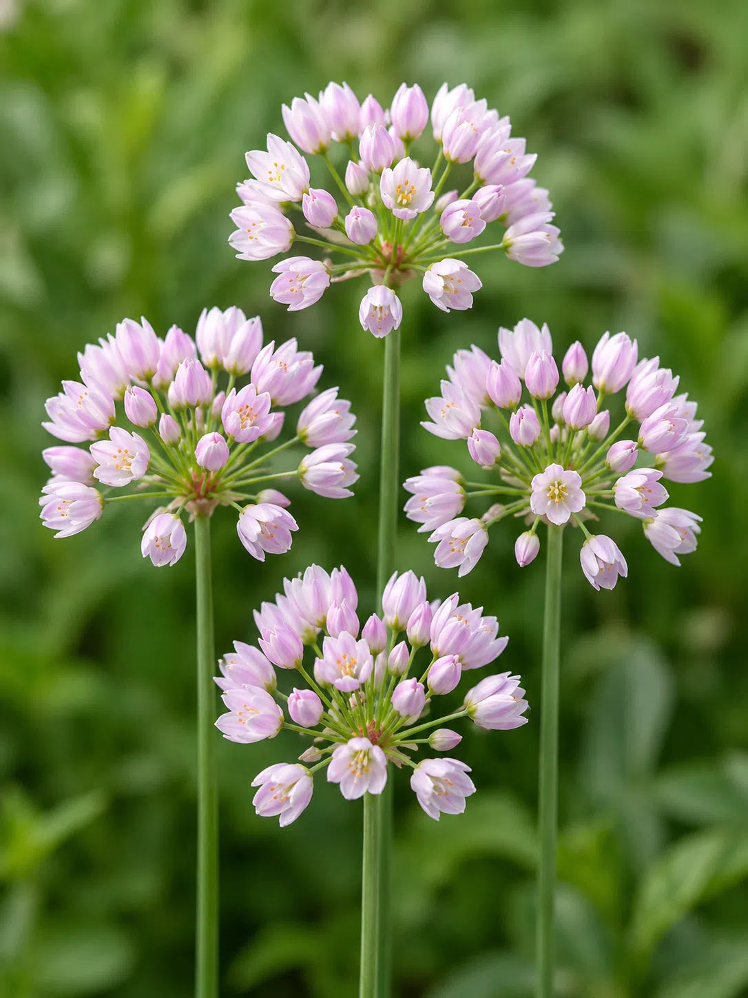 Allium Roseum pink flowering bulbs for garden planting
