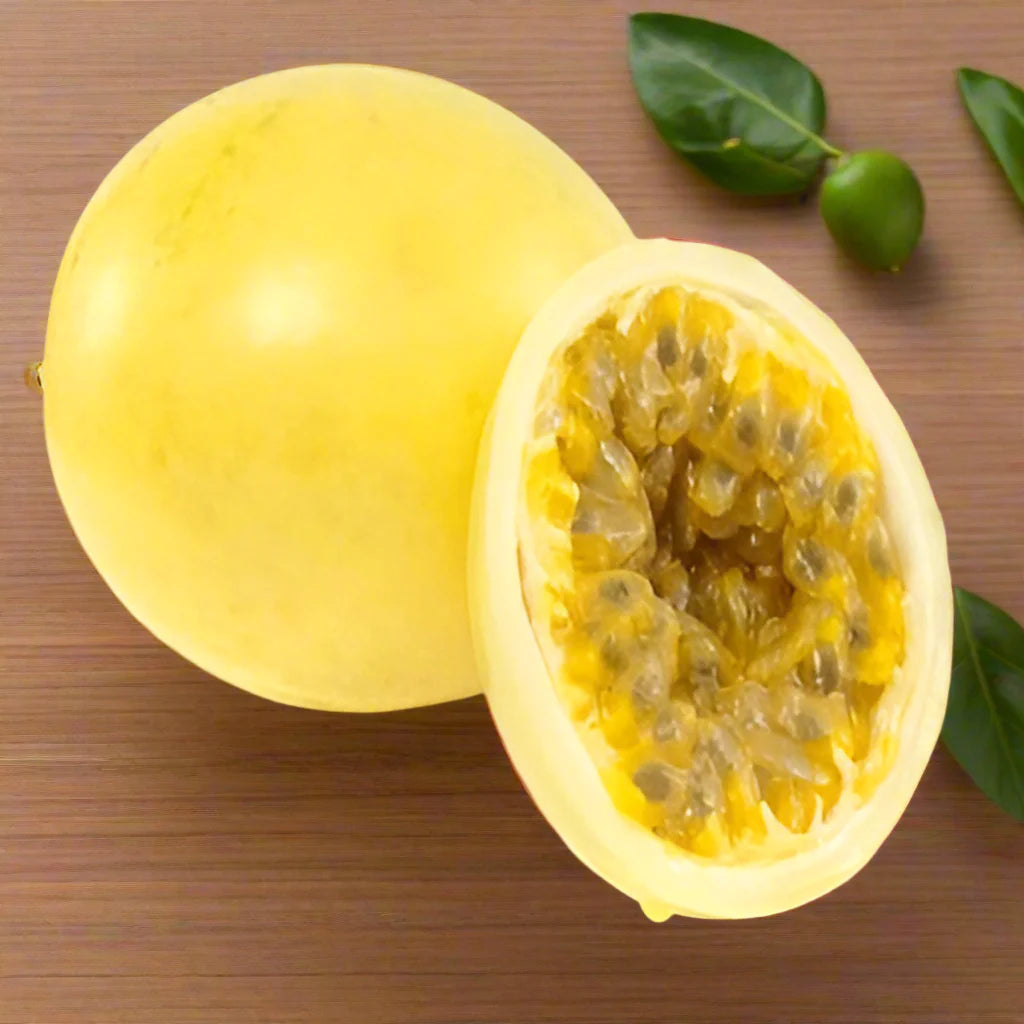 Yellow Passion Fruit Vine Seeds for Planting – Tropical Climbing Fruit Vine for Home Gardens, Trellises & Containers