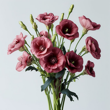 Maroon Eustoma (Lisianthus) Flower Seeds for Planting - Heirloom, NON-GMO, Easy to Grow for planting in home garden