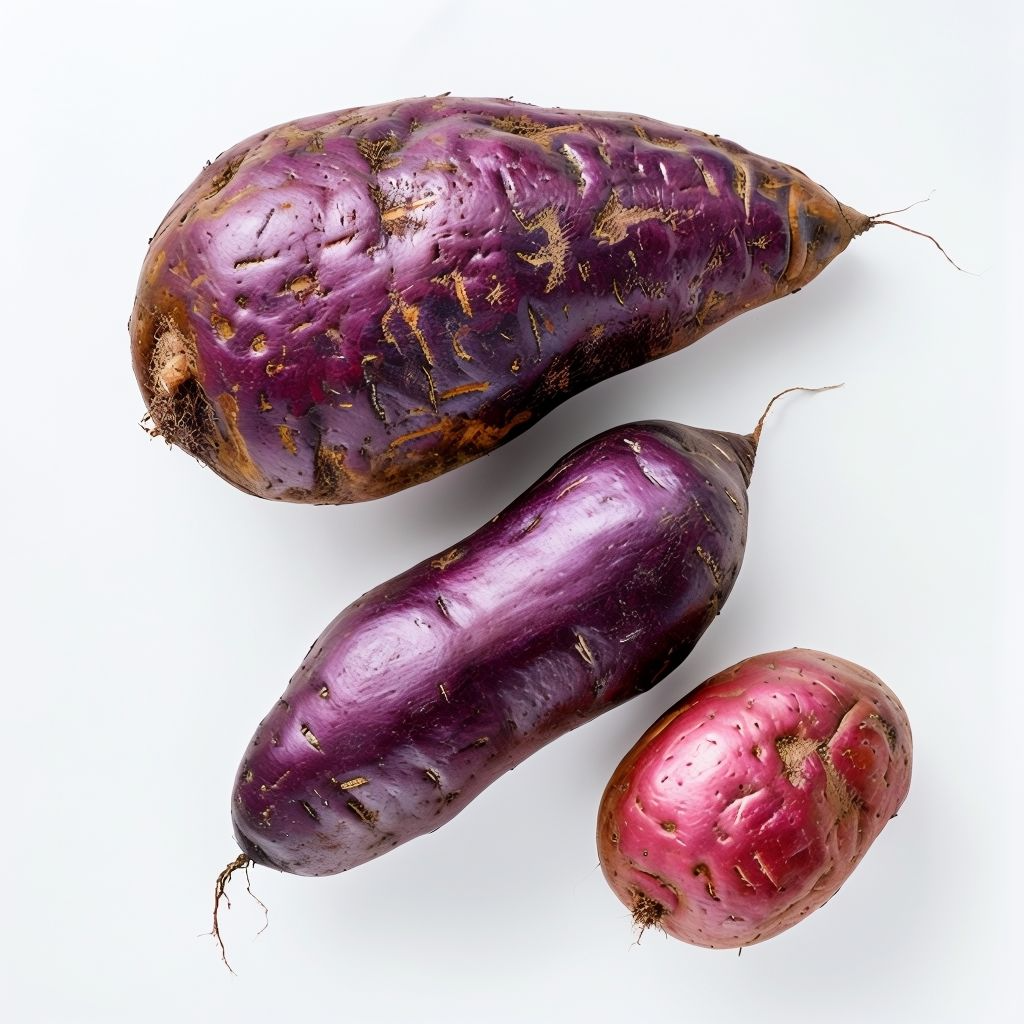 Dark violet sweet potato Ipomoea batatas seeds for planting in raised beds