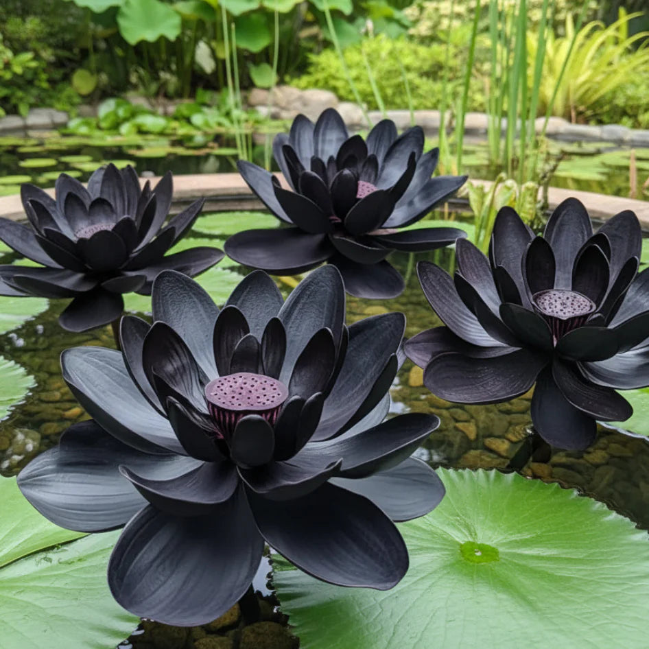 Black lotus flower seeds for planting in ponds and water gardens
