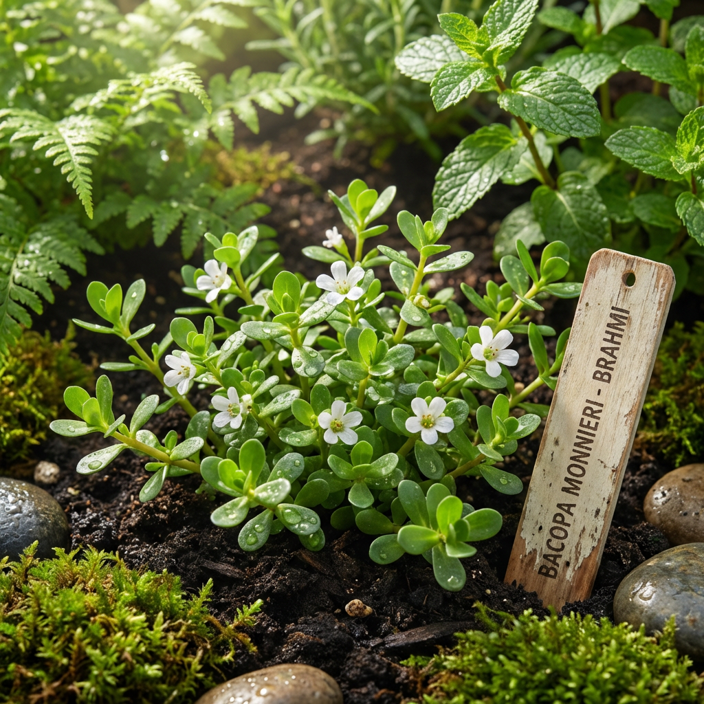 Brahmi Herb Seeds (Bacopa monnieri) – Non-GMO Heirloom Variety for Garden Cultivation