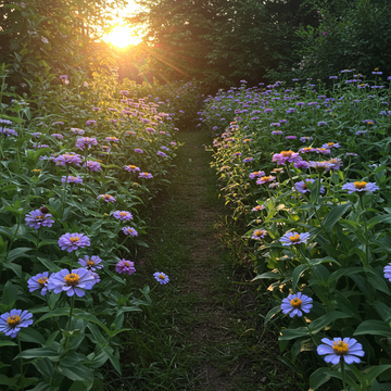 Sky Blue Zinnia Garden Seeds – Heirloom Non-GMO Flower Seeds for Easy Growing