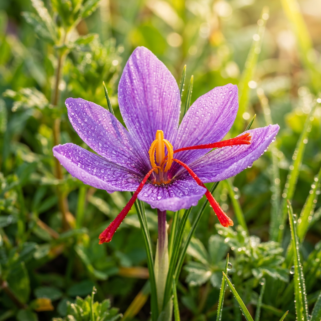Crocus Sativus Saffron Flower Seeds for Planting – Heirloom Non-GMO Garden Blooms with High Germination