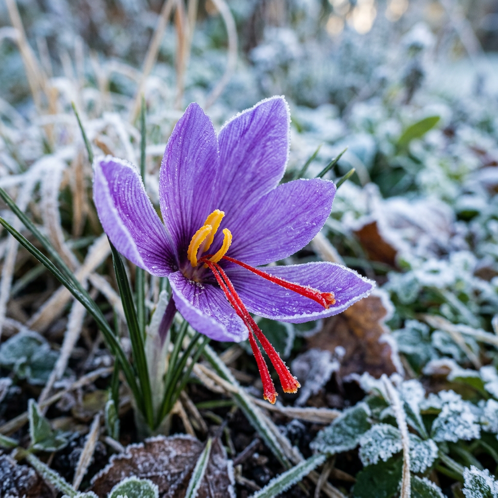 Crocus Sativus Saffron Flower Seeds for Planting – Heirloom Non-GMO Garden Blooms with High Germination