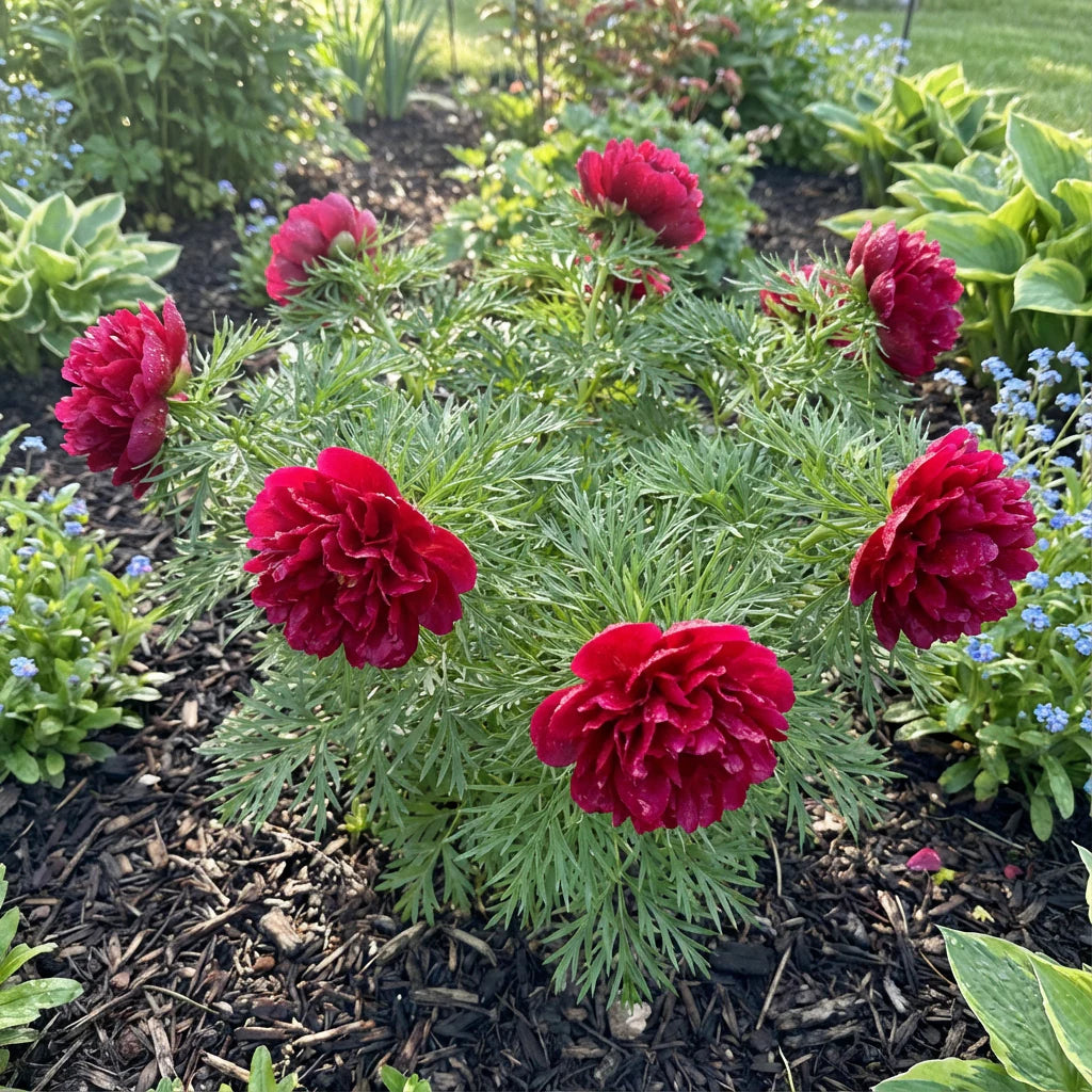 Double Flowering Fernleaf Peony Seeds for Planting heirloom & Non-GMO Seeds