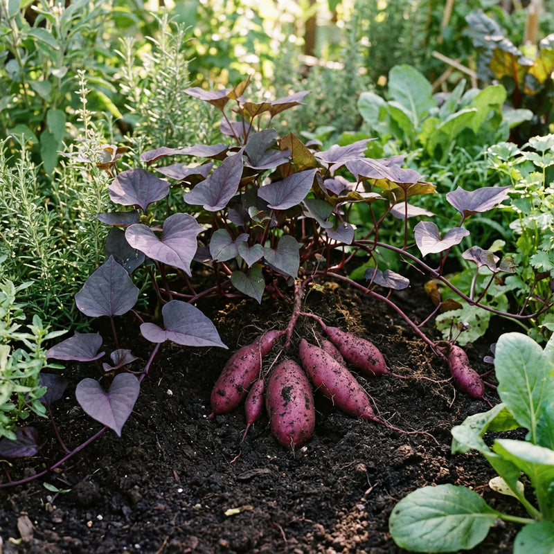 Deep Purple Sweet Potato Seeds for Planting - heirloom & Non GMO Seeds