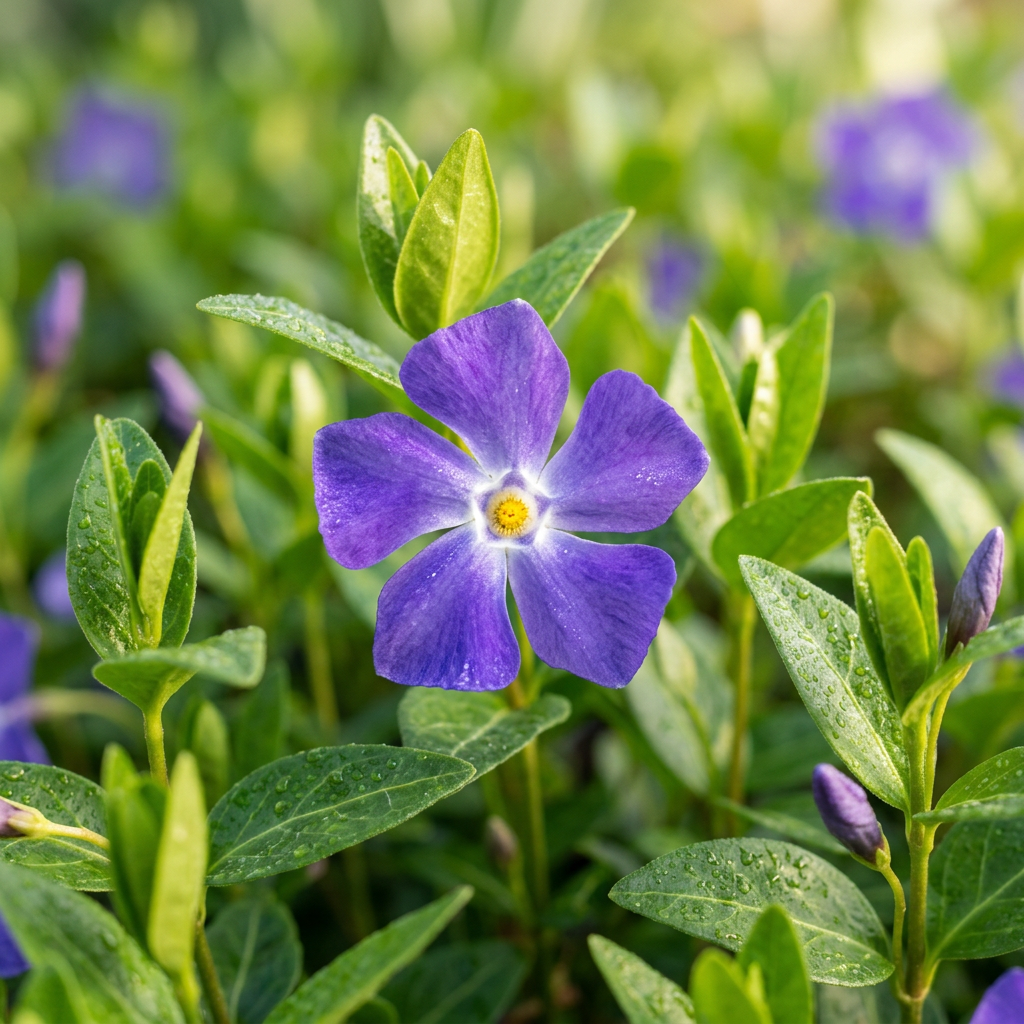 Vinca Minor Periwinkle Flower Seeds – Non-GMO Heirloom Seeds for Garden Planting