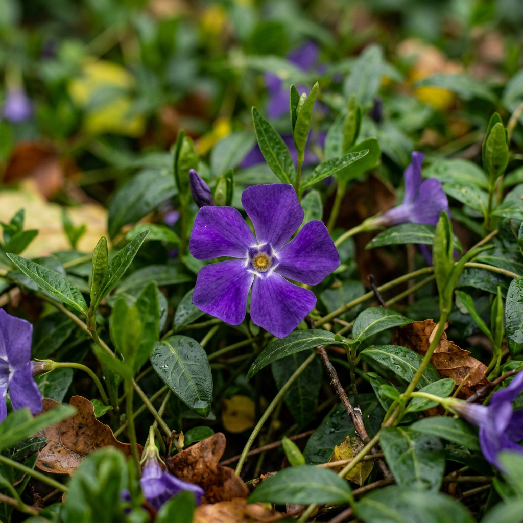 Vinca Minor Periwinkle Flower Seeds – Non-GMO Heirloom Seeds for Garden Planting
