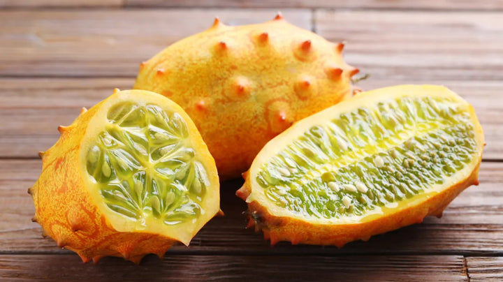 Yellow Kiwano Melon Fruit Seeds - Grow Unique and Spiky Melons in Your Garden 100 Pcs pcs